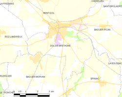 Map commune FR insee code 35095